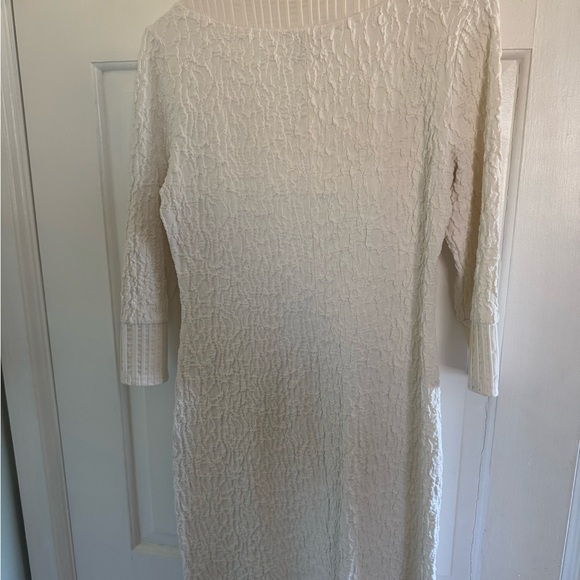 Joseph Ribkoff White Textured Dress - Picture 2 of 3